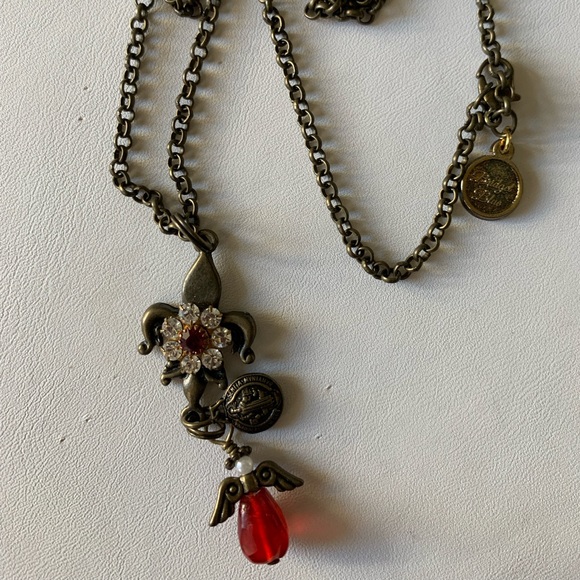 Necklace fleur de Lis angel - Picture 6 of 10